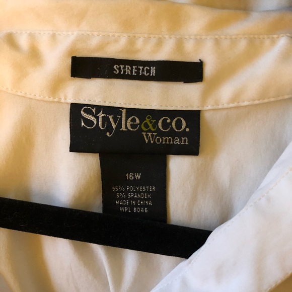 white button up. - Picture 2 of 4